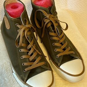 Harley-Davidson White and Tan Sneakers